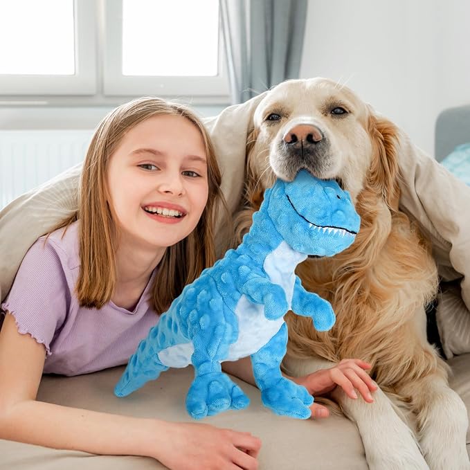 Squeaky Plush Dog Toy with Crinkle Paper for Puppies & All Dogs