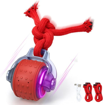 Interactive Automatic Moving Dog Ball with Rope – Rechargeable Motion