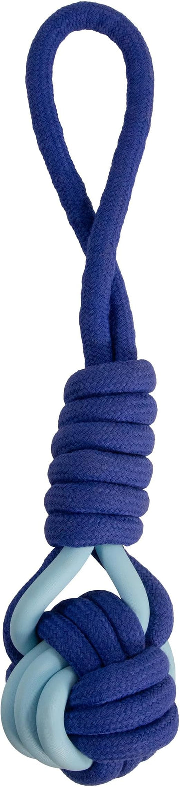 Battersea Rope and Rubber Tug for Dogs – Blue & Purple, Large 38cm