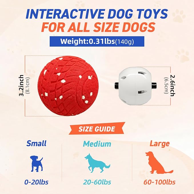 Automatic Moving Dog Ball – Interactive Toy for Medium Dogs