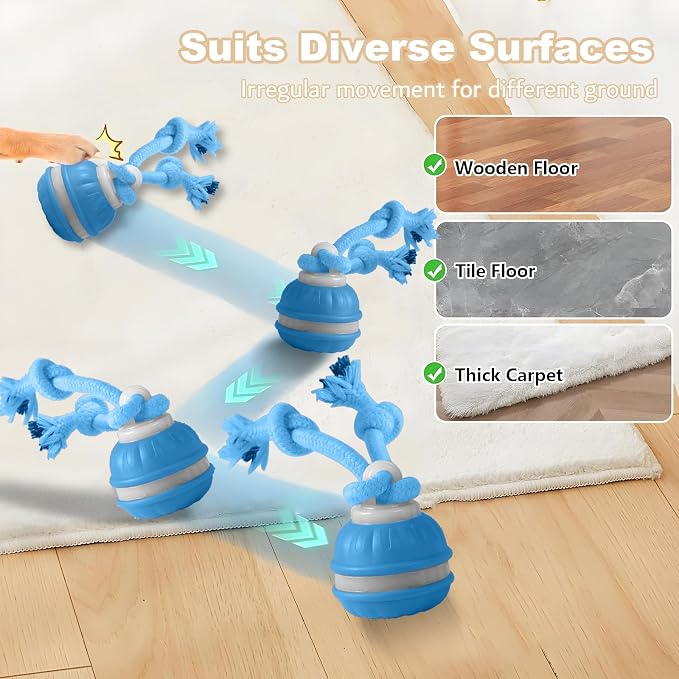 Interactive Automatic Rolling Dog Ball Toy for Small, Medium & Large Dogs