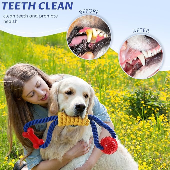 Indestructible Dog Rope Toy 43cm for Medium & Large Dogs